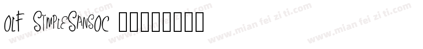 OLF SimpleSansOC 字体字体转换